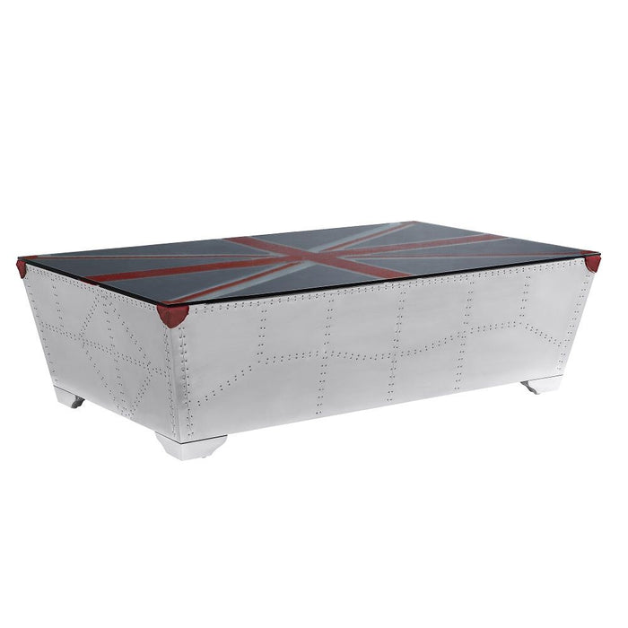 Acme Furniture Brancaster Coffee Table in Aluminum LV01812