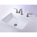 ANZZI Dahlia Series 20" x 16" Rectangular Undermount Sink with Built-In Overflow in Glossy White Finish LS-AZ128