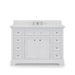 Water Creation Derby 48 Inch Pure White Single Sink Bathroom Vanity From The Derby Collection DE48CW01PW-000000000