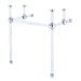 Water Creation Empire Empire 30 Inch Wide Single Wash Stand and P-Trap included in Chrome Finish EP30B-0100