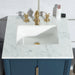 Water Creation Elizabeth Elizabeth 24-Inch Single Sink Carrara White Marble Vanity In Monarch Blue With F2-0013-06-FX Lavatory Faucet s EL24CW06MB-000FX1306