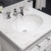 Water Creation Derby 30 Inch Pure White Single Sink Bathroom Vanity With Matching Framed Mirror From The Derby Collection DE30CW01PW-O24000000