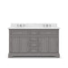 Water Creation Derby 60 Inch Cashmere Grey Double Sink Bathroom Vanity From The Derby Collection DE60CW01CG-000000000