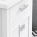 Water Creation Myra 24" Integrated Ceramic Sink Top Vanity in Pure White with Modern Single Faucet
