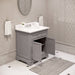 Water Creation Derby 30 Inch Cashmere Grey Single Sink Bathroom Vanity From The Derby Collection DE30CW01CG-000000000