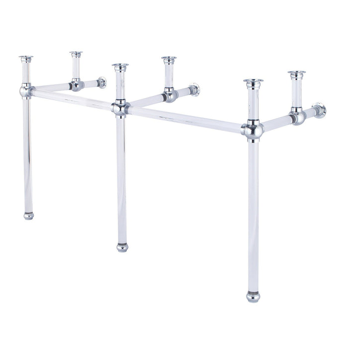 Water Creation Empire Empire 60 Inch Wide Double Wash Stand Only in Chrome Finish EP60A-0100