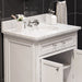 Water Creation Derby 30 Inch Pure White Single Sink Bathroom Vanity With Matching Framed Mirror From The Derby Collection DE30CW01PW-O24000000