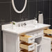 Water Creation Derby 48 Inch Pure White Single Sink Bathroom Vanity From The Derby Collection DE48CW01PW-000000000