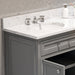 Water Creation Derby 72 Inch Cashmere Grey Double Sink Bathroom Vanity With Matching Framed Mirrors And Faucets From The Derby Collection DE72CW01CG-O24BX0901