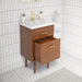 Water Creation Brandy 20" Integrated Ceramic Sink Top Vanity in Honey Walnut