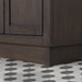 Water Creation Chestnut 72″ Double Sink Carrara White close-up view