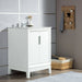 Water Creation Elizabeth Elizabeth 24-Inch Single Sink Carrara White Marble Vanity In Pure White EL24CW01PW-000000000