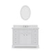 Water Creation Derby 48 Inch Pure White Single Sink Bathroom Vanity With Matching Framed Mirror From The Derby Collection DE48CW01PW-O24000000