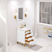 Water Creation Bristol Bristol 24 In. Single Sink Carrara White Marble Countertop Bath Vanity in Pure White