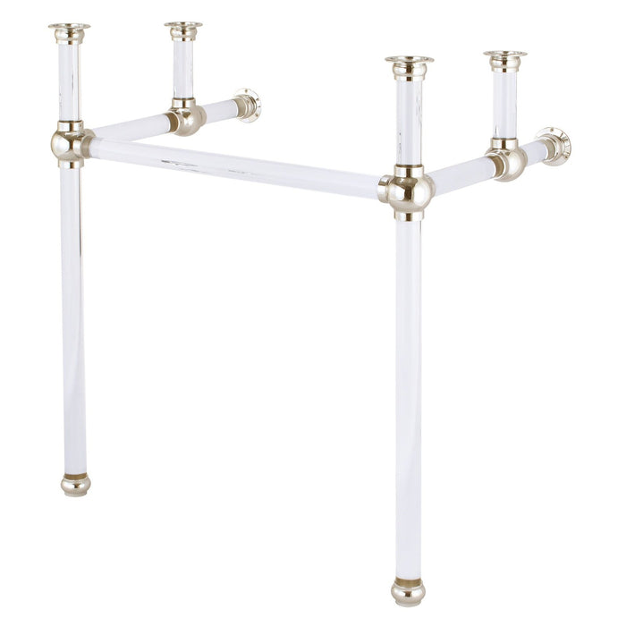 Water Creation Empire Empire 30 Inch Wide Single Wash Stand and P-Trap included in Polished Nickel PVD Finish EP30B-0500