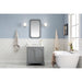 Water Creation Queen Queen 30-Inch Single Sink Quartz Carrara Vanity In Cashmere Grey QU30QZ01CG-000000000