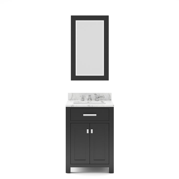 Water Creation Madison 24 Inch Espresso Single Sink Bathroom Vanity With Faucet From The Madison Collection MS24CW01ES-000BX0901