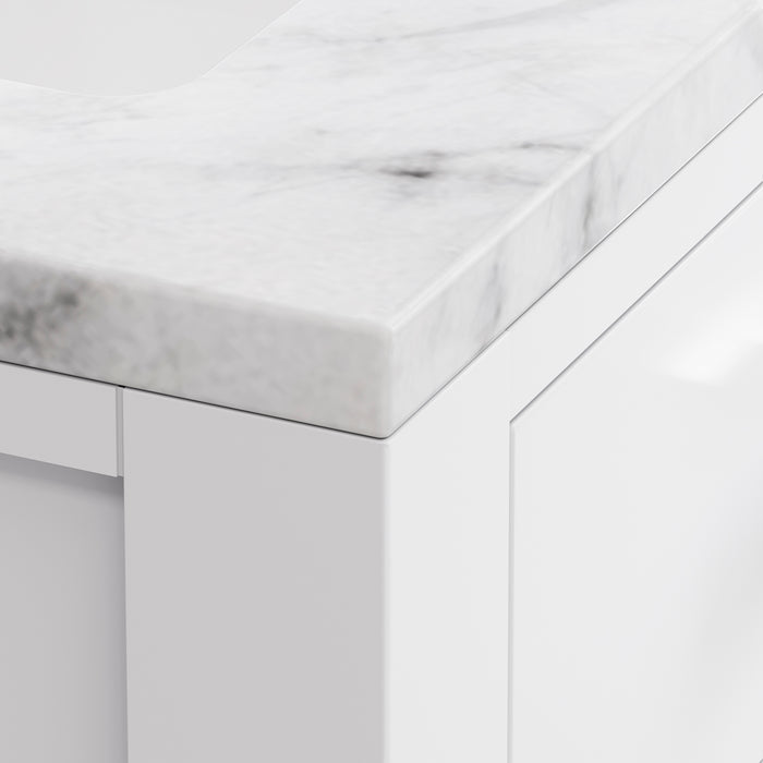 Water Creation Madison 24 Inch Pure White Single Sink Bathroom Vanity From The Madison Collection MS24CW01PW-000000000