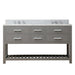 Water Creation Madalyn 60 Inch Cashmere Grey Double Sink Bathroom Vanity From The Madalyn Collection MA60CW01CG-000000000