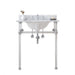 Water Creation Empire Empire 30 Inch Wide Single Wash Stand, P-Trap, Counter Top with Basin, and F2-0013 Faucet included in Chrome Finish EP30D-0113