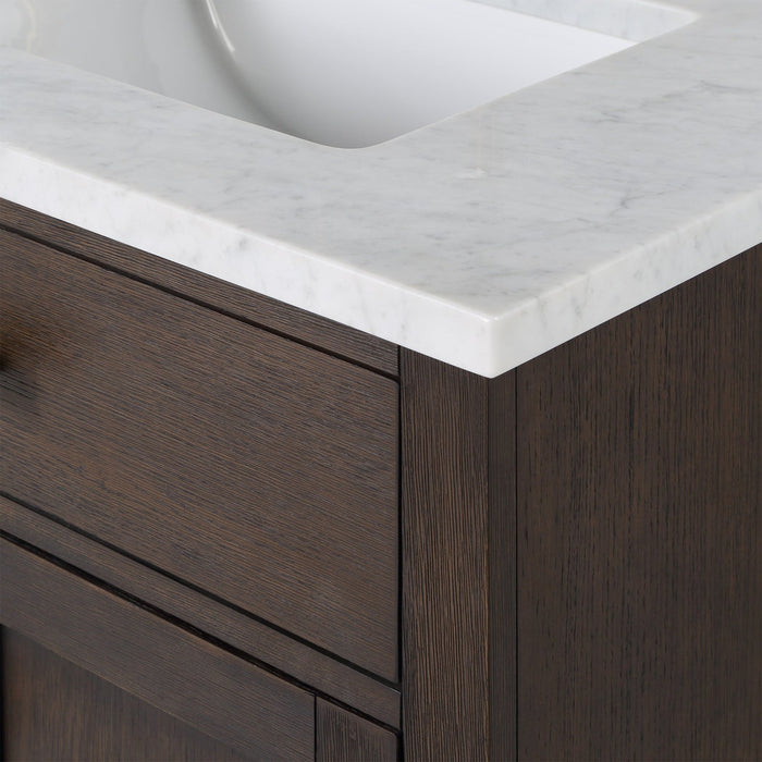 Water Creation Chestnut 72″ Double Sink Carrara White 48″ size