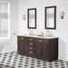 Water Creation Chestnut 72″ Double Sink Carrara White 30″ size