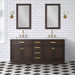Water Creation Chestnut 72″ Double Sink Carrara White