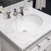 Water Creation Derby 30 Inch Pure White Single Sink Bathroom Vanity With Faucet From The Derby Collection DE30CW01PW-000BX0901