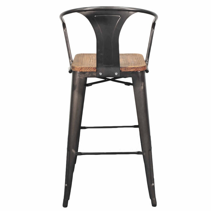 New Pacific Direct Metropolis Metal Bar Stool, Set of 4 938544-GM