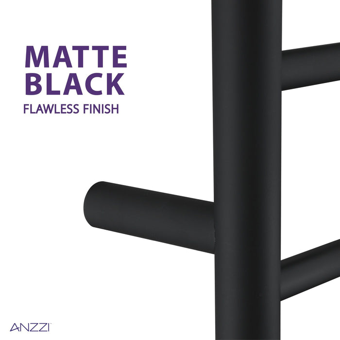 ANZZI Glow Series 4-Bar Stainless Steel Wall-Mounted Electric Towel Warmer Rack