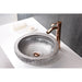 ANZZI Levi Series 17" x 17" Deco-Glass Round Vessel Sink with Polished Chrome Pop-Up Drain