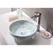 ANZZI Cadence Series 16" x 16" Deco-Glass Round Vessel Sink with Polished Chrome Pop-Up Drain