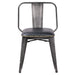 New Pacific Direct Brian PU Leather Metal Side Chair, Set of 4 9300030-240