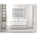 ANZZI Conques 39" x 20" Rich White Solid Wood Single Bathroom Vanity Set VT-MRSCCT39-WH