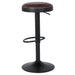 New Pacific Direct Juno PU Leather Gaslift Backless Swivel Bar Stool, Set of 2 9300035-238