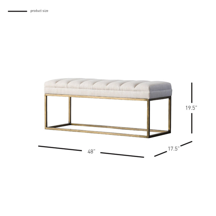 New Pacific Direct Darius Fabric Bench 3900029-279