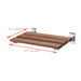 ANZZI Bohemian Series 12" x 19" Foldable Teak Wood Wall-Mounted Shower Bench AC-AZ202