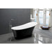 ANZZI Prima Series 67" x 31" Freestanding Glossy Black Bathtub FT-AZ095BK