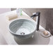 ANZZI Cadence Series 16" x 16" Deco-Glass Round Vessel Sink with Polished Chrome Pop-Up Drain