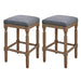 New Pacific Direct Ernie PU Counter Stool, Set of 2 3900056-NCL