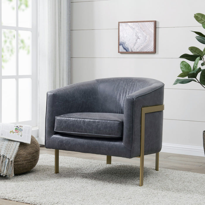 New Pacific Direct Harrod PU Accent Chair 1250002-VMN