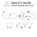 ANZZI Belissima Series 69" x 28" Freestanding Glossy White in Eagle's Talon Claw Feet Style Bathtub FT-CF130FAFT-CH