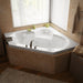 Atlantis Whirlpools Atlantis Whirlpools Sublime 60 x 60 Corner Air & Whirlpool Jetted Bathtub 6060SDL