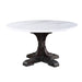 Acme Furniture Gerardo Dining Table in White Marble Top & Weathered Espresso Finish DN00090
