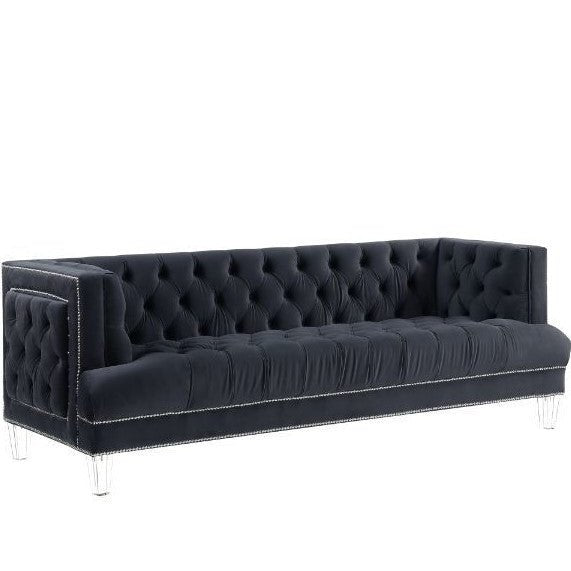 Acme Furniture Ansario Sofa in Charcoal Velvet 56460