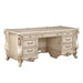 Acme Furniture Gorsedd Executive Writing Desk in Golden Ivory Finish 92740