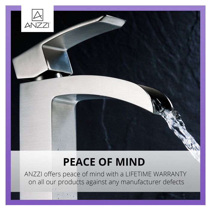 ANZZI Key Series 9" Single Hole Bathroom Sink Faucet