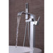 ANZZI Angel Series 2-Handle Clawfoot Tub Faucet with Euro-Grip Handheld Sprayer