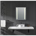 ANZZI Mantra Series 30" x 24" Frameless Led Bathroom Mirror with Built-In Defogger BA-LMDFV002WH