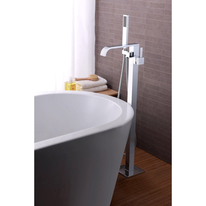 ANZZI Angel Series 2-Handle Clawfoot Tub Faucet with Euro-Grip Handheld Sprayer